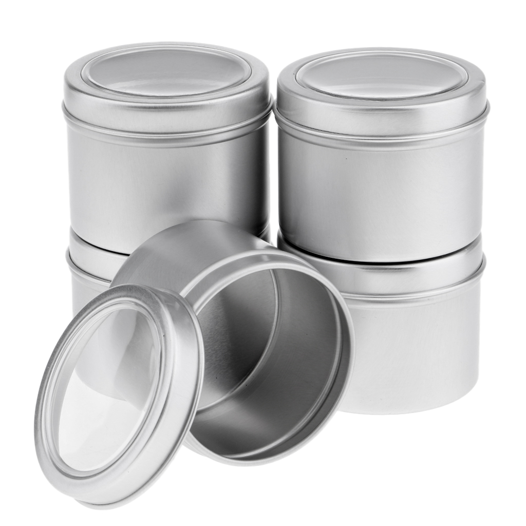 Tin Container Lid - Круглая алюминиевая баночка объемом 60 мл,