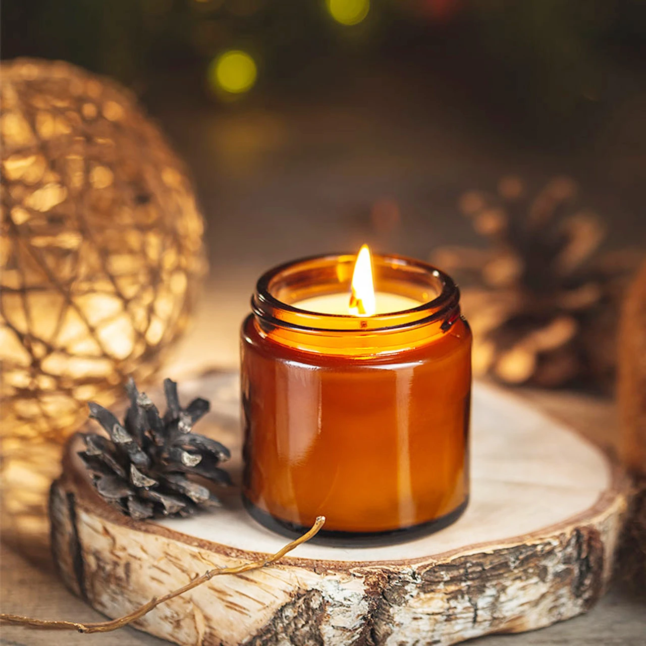 Candle Making Jars With Lids - Стеклянные банки для свечей, 4 унции,