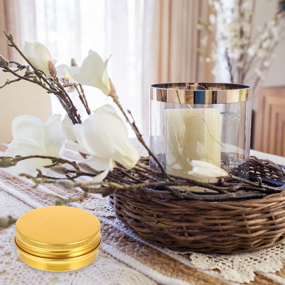 Tin Container Lid - 12 алюминиевых баночек с крышками на